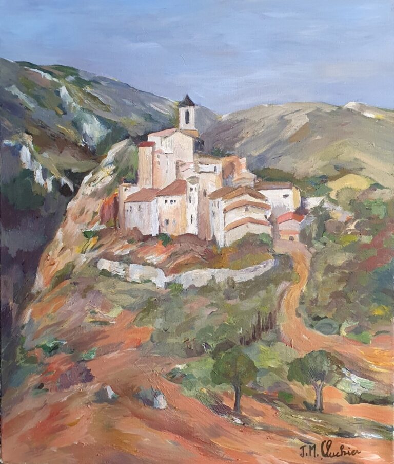 Le Village Perché (55 CM X 46 CM X 2 CM) 2024