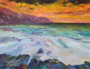 Côte Atlantique, le soir